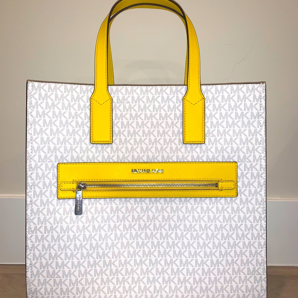 Authentic Michael Kors Purse w/ Yellow Accents